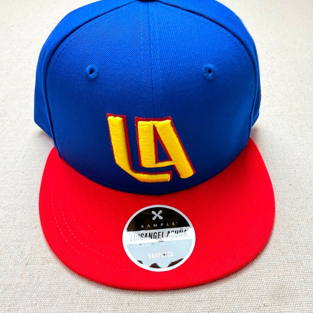 Xample Luisangel Acuña LA Blue Red Snapback Baseball Cap [H8]